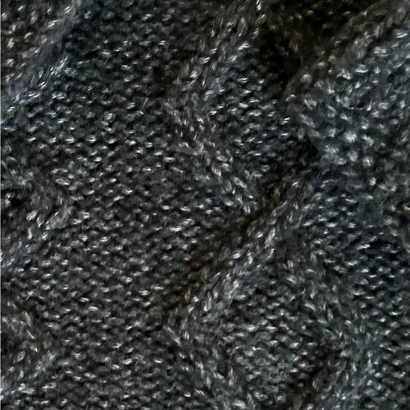 Indigenous Charcoal Cable Knit Crewneck Sweater - Picture 5 of 5